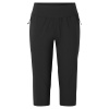 Montane F Tucana Lite Capri Pants, spodnie trekkingowe, damskie, czarne