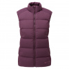 Montane F Tundra Gilet, dunvest, dame, mørkelilla
