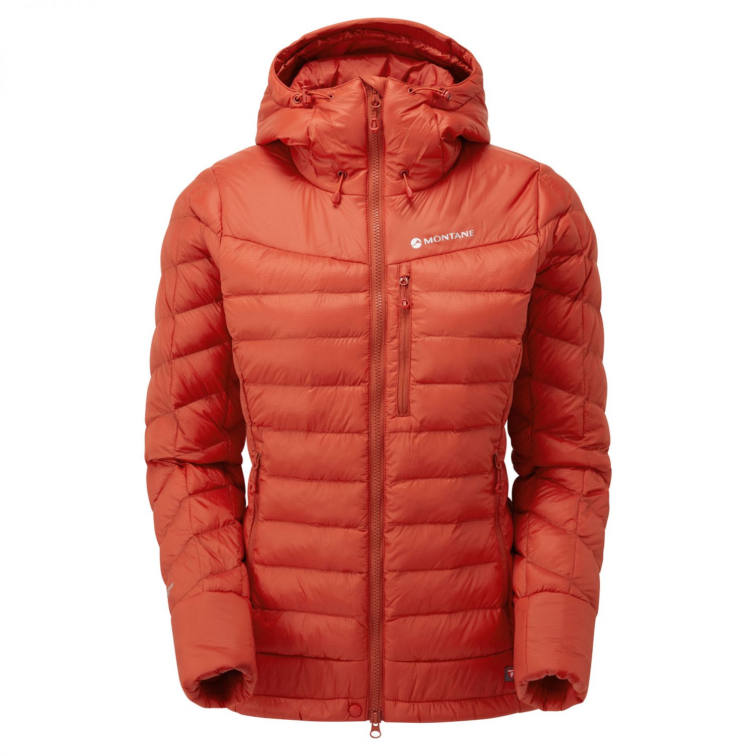 Montane Fem Ground Control Jacket, jaqueta de plumas, feminina, vermelha