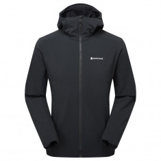 Montane Khamsin Hoodie, softshellová bunda, pánska, čierna