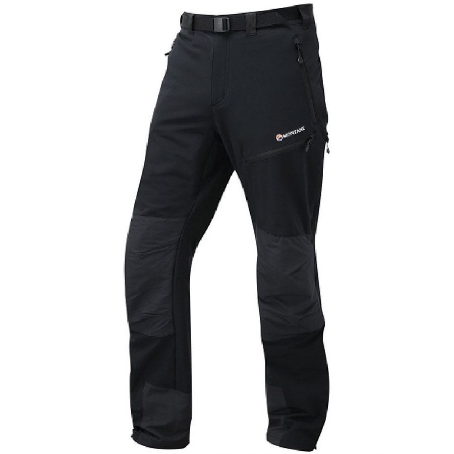 Montane Terra Mission Pants Short Leg, spodnie turystyczne krótkie nogawki, m??czy?ni, czarny