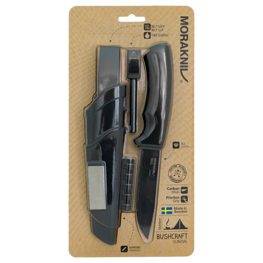 Morakniv Bushcraft Survival Blackblade (C), cuțit, negru