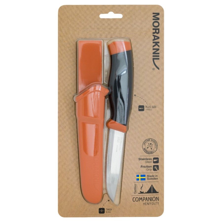 Morakniv Companion Heavyduty (S), nó?, pomara?czowy