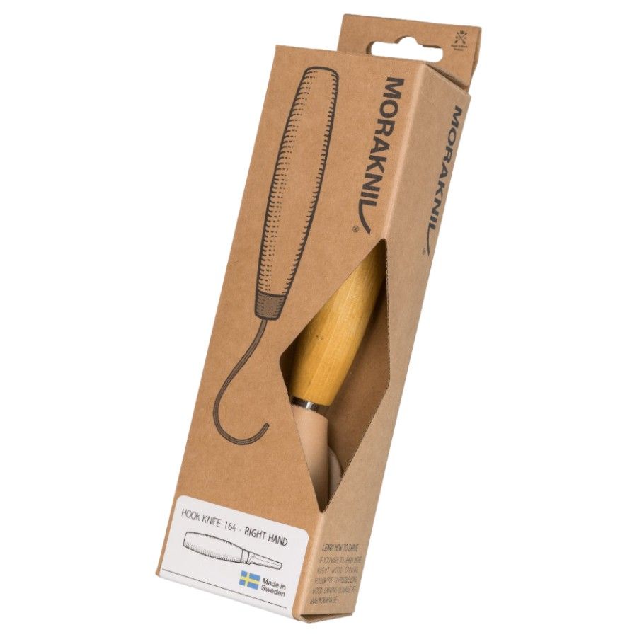 Morakniv Cuțit cu cârlig 164 pentru mâna dreaptă, cuțit cu cârlig, natural