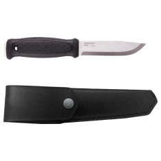 Morakniv Gansberg With Leather Sheath (S), friluftskniv, sort
