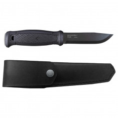 Morakniv Garberg Blackblade With Leather Sheath (C), kniv, sort