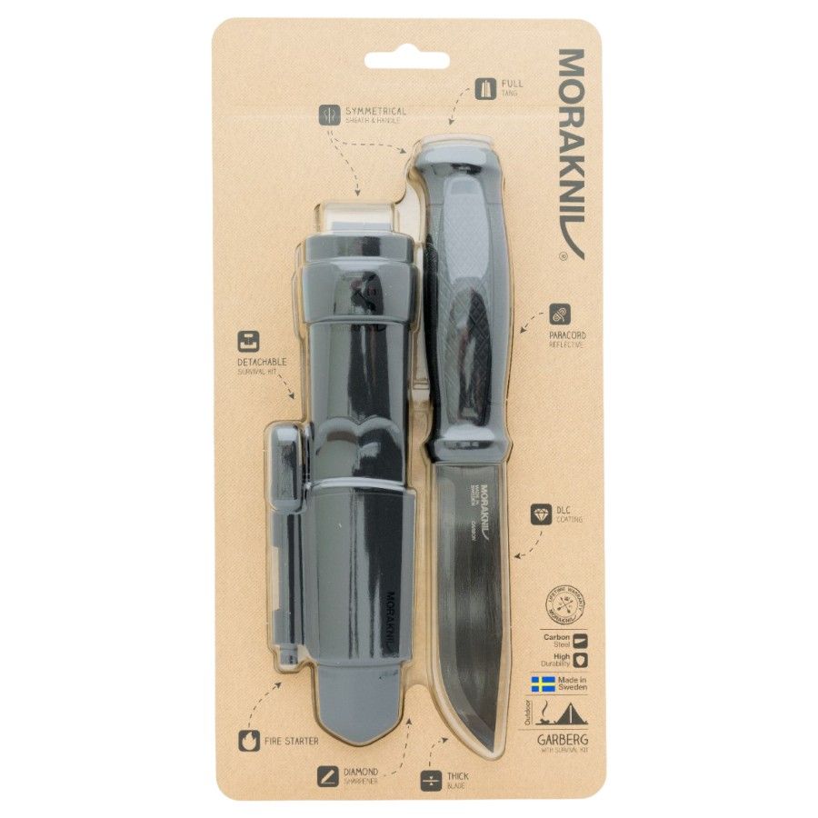 Morakniv Garberg Blade With Survival Kit (C), multi-faca, preto