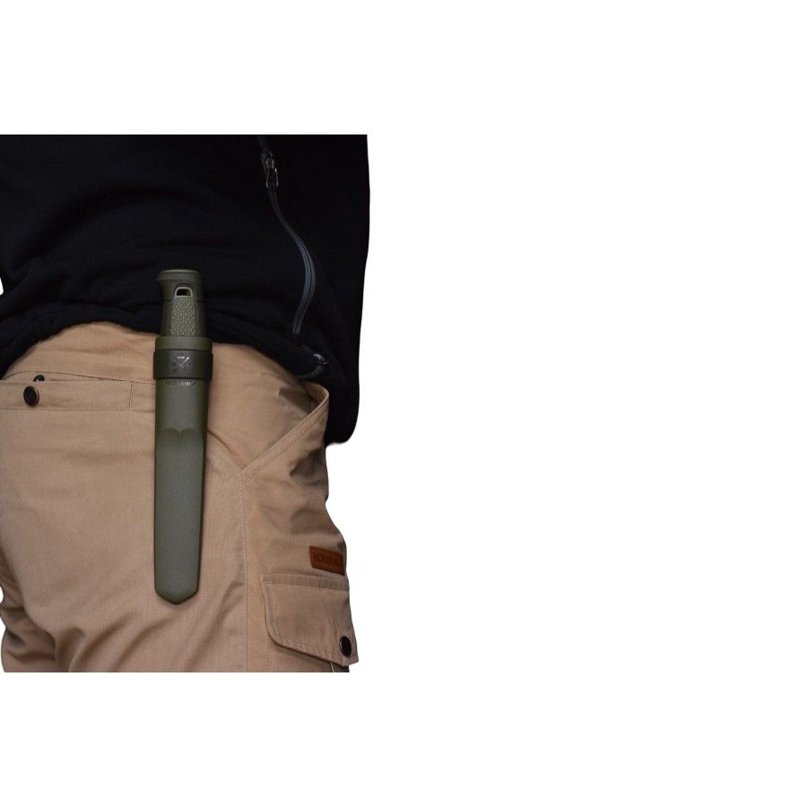 Morakniv Kansbol Mit Polymerhülle (S), Outdoor-Messer, grün
