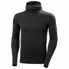 Męska bluza z kapturem Helly Hansen Lifa Merino Midweight Hoodie, czarna