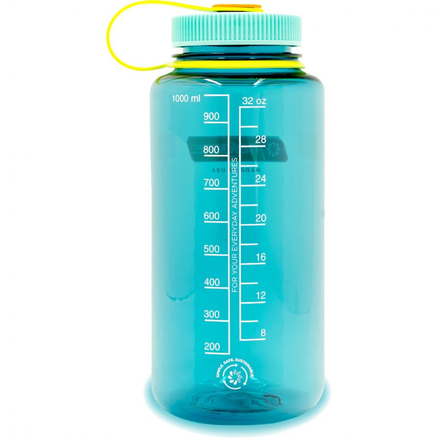 Nalgene boca ancha, botella, 1000 ml, azul