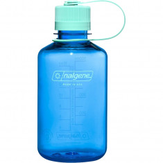 Nalgene boca estreita sustentável, garrafa de bebida, 500 ml, azul