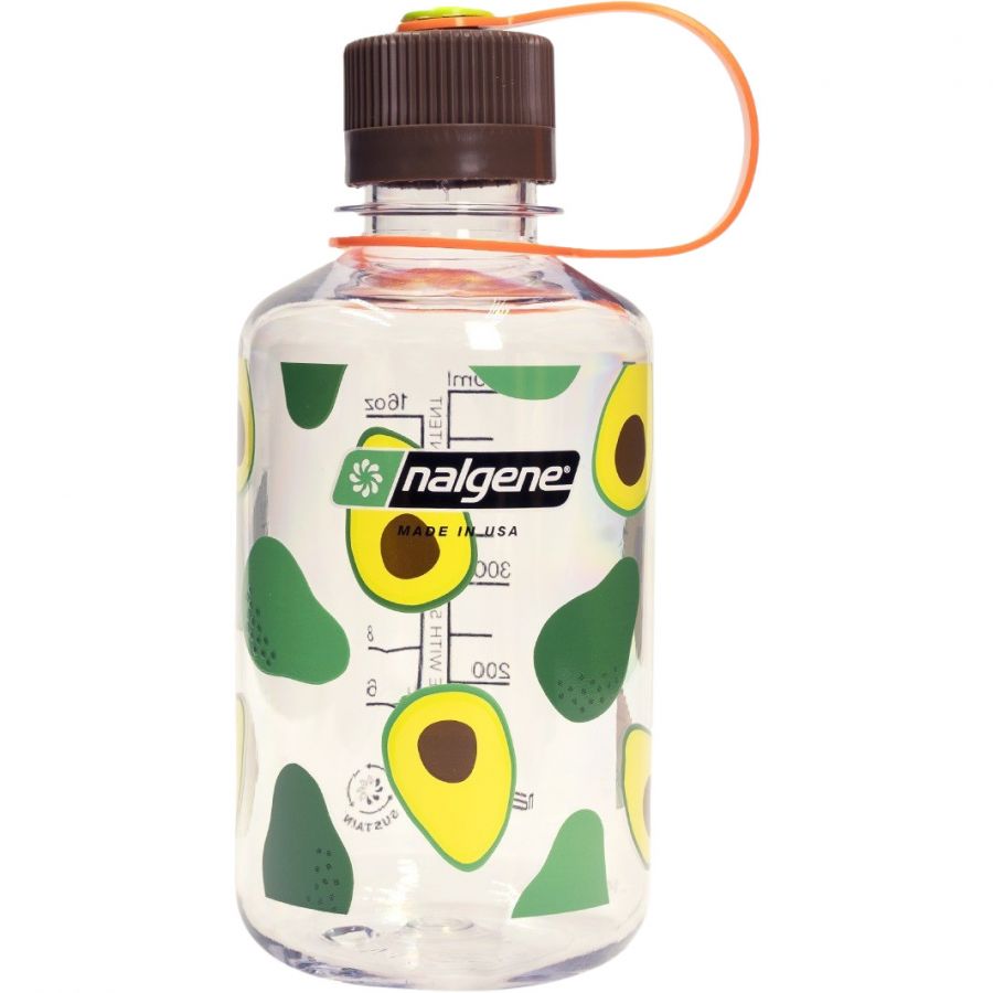 Nalgene narrow mouth sustain, fľaša na pitie, 500 ml, avokádo