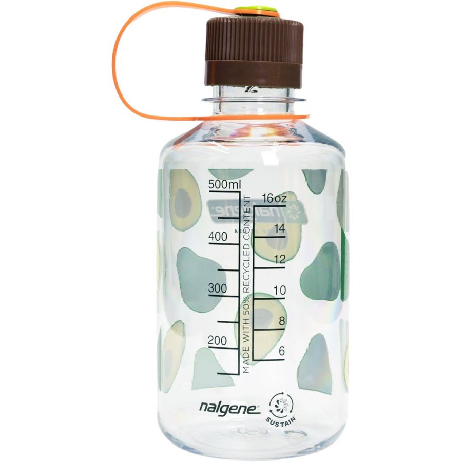 Nalgene narrow mouth sustain, fľaša na pitie, 500 ml, avokádo