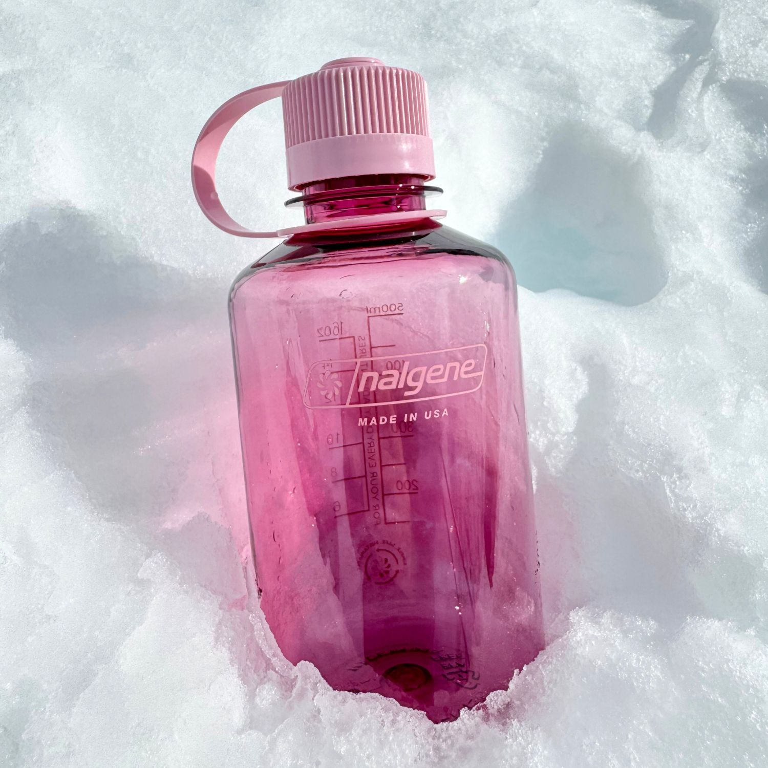 Nalgene narrow mouth sustain, fľaša na pitie, 500 ml, čerešňa