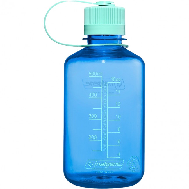 Nalgene narrow mouth sustain, fľaša na pitie, 500 ml, modrá