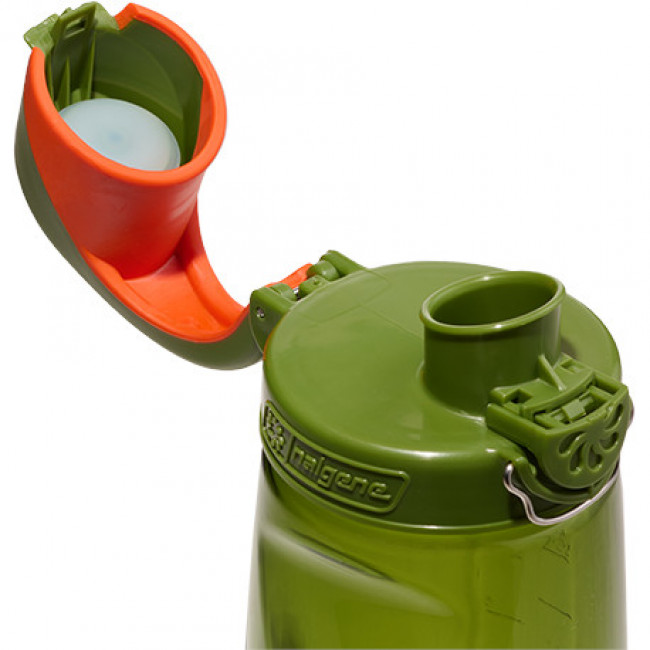 Nalgene OTF Sustain, botella de agua, 650 ml, verde/naranja
