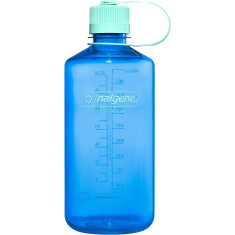 Nalgene sustain de boca estrecha, botella, 1000 ml, azul