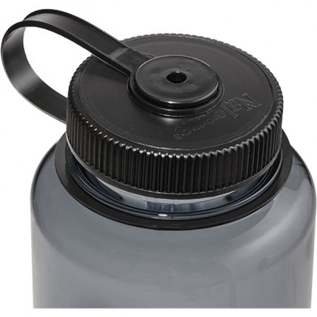 Nalgene széles szájú sustain, ivópalack, 1000 ml, szürke/fekete
