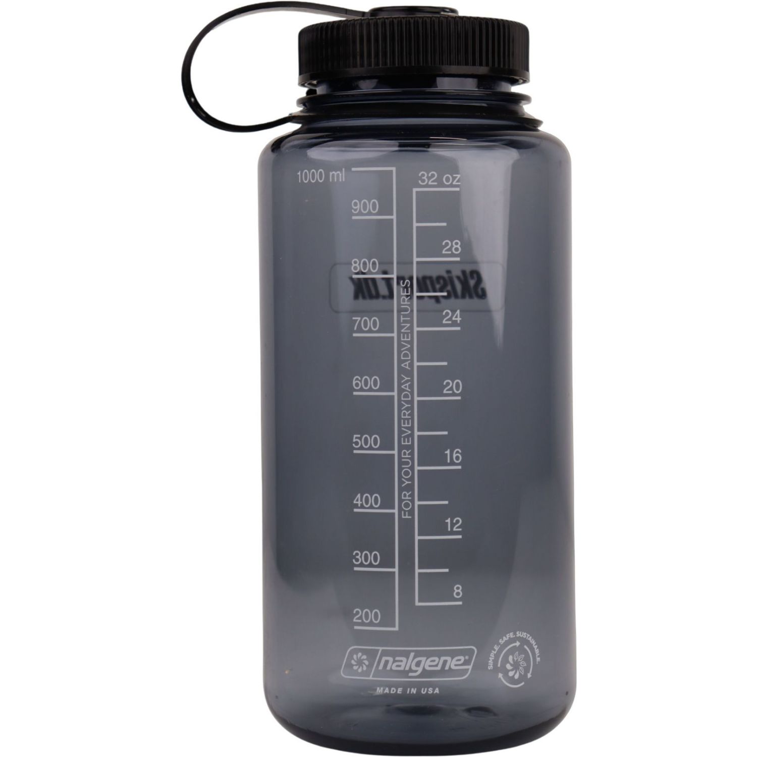 Nalgene wide mouth sustain, borraccia, 1000 ml, Skisport.dk, grigio