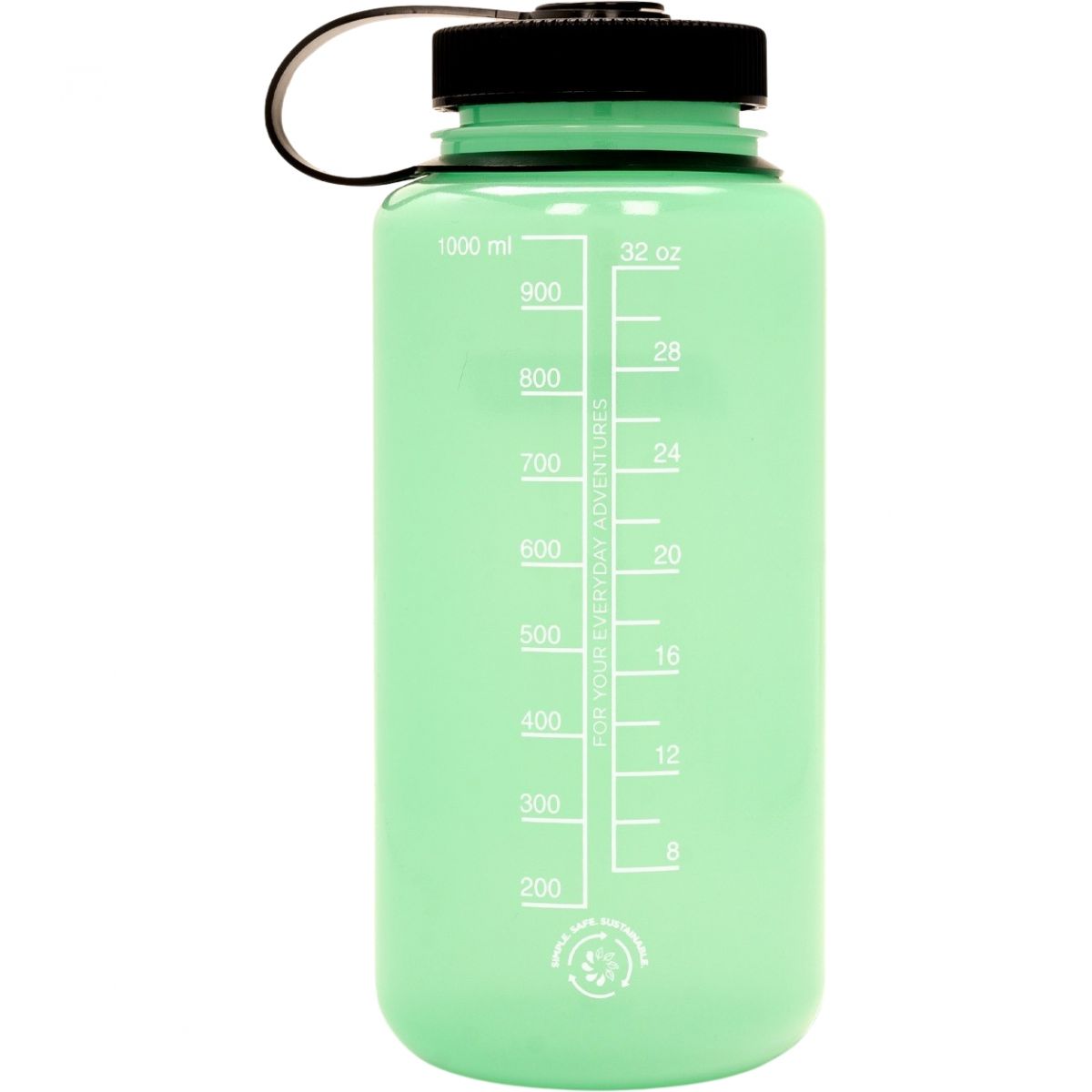 Nalgene wide mouth sustain, bottle, 1000 ml, green glow