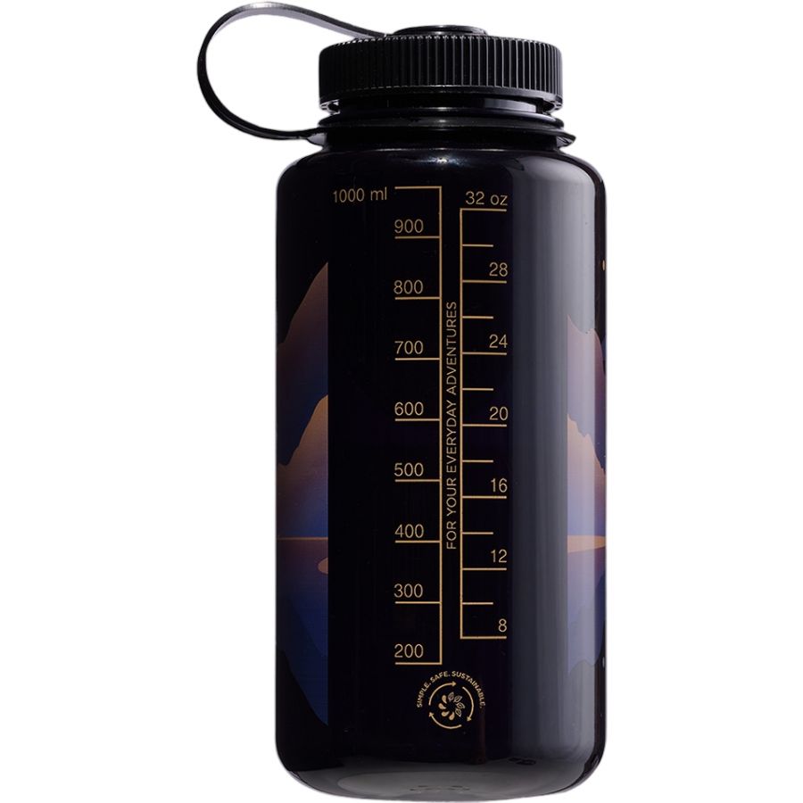Nalgene wide mouth sustain, bottle, 1000 ml, landscape moonset
