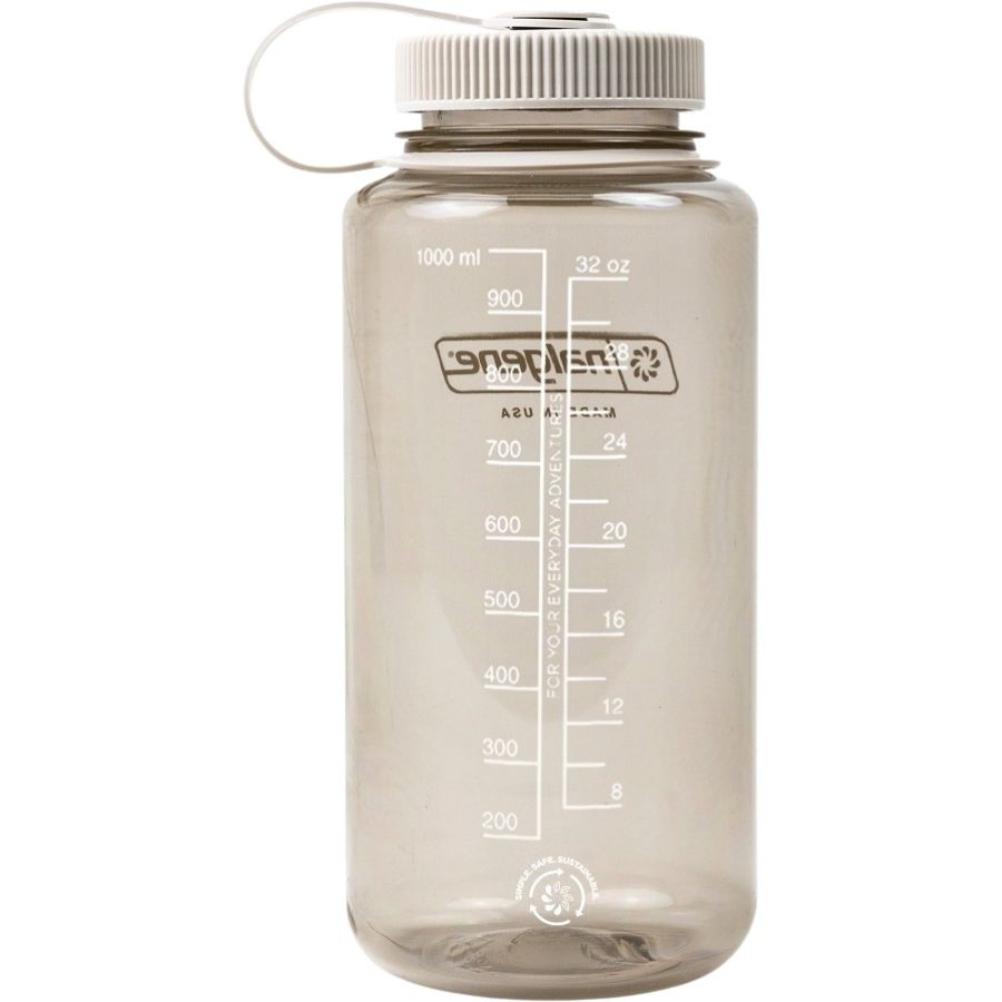 Nalgene wide mouth sustain, butelka do picia, 1000 ml, be?owy