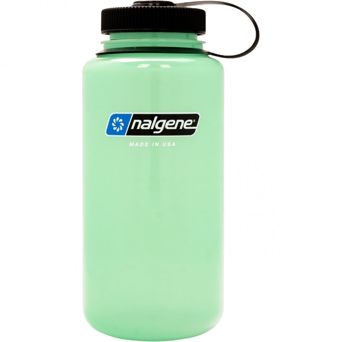 Nalgene wide mouth sustain, butelka do picia, 1000 ml, green glow