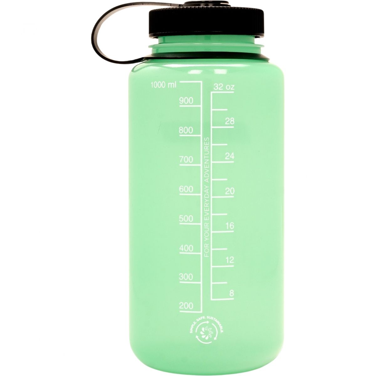 Nalgene wide mouth sustain, butelka do picia, 1000 ml, green glow