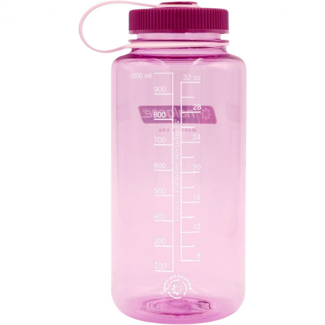 Nalgene wide mouth sustain, butelka do picia, 1000 ml, ró?owy