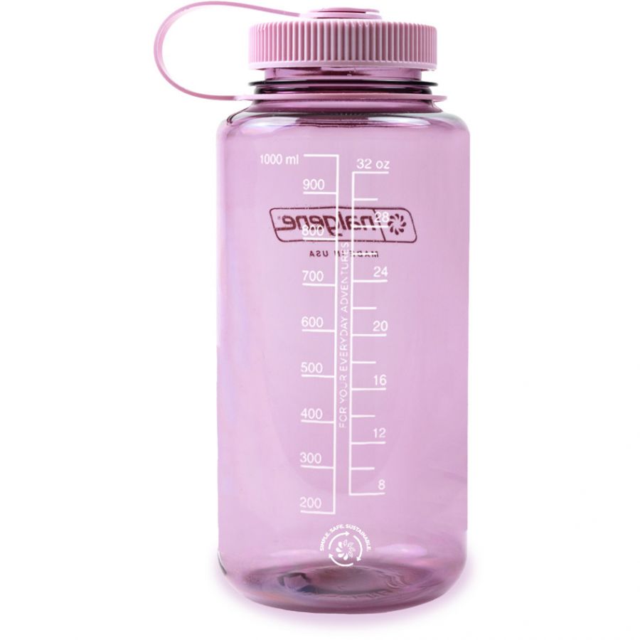 Nalgene wide mouth sustain, butelka do picia, 1000 ml, wiśniowa