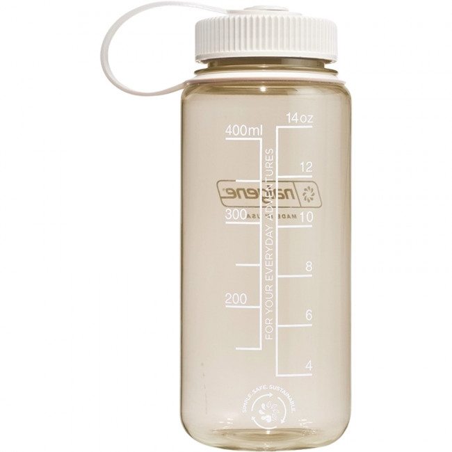 Nalgene wide mouth sustain, butelka do picia, 500 ml, be?owy