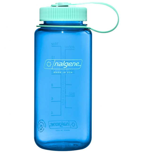 Nalgene wide mouth sustain, butelka do picia, 500 ml, niebieska