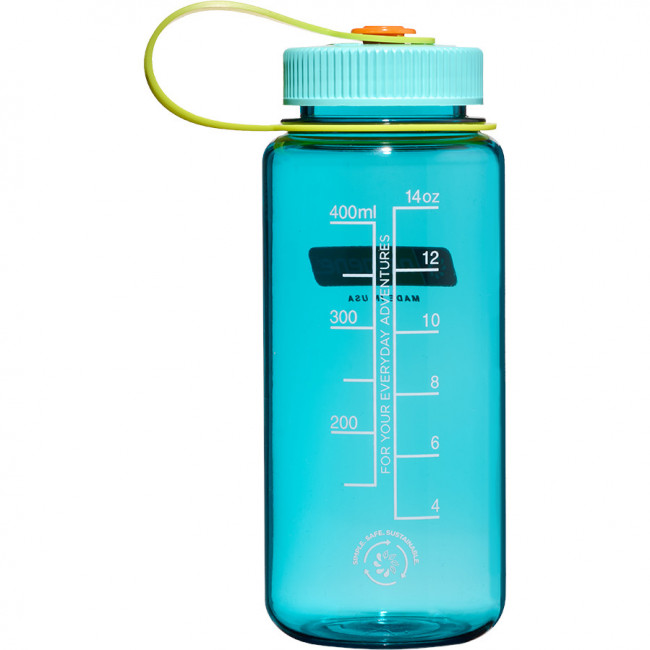 Nalgene wide mouth sustain, butelka do picia, 500 ml, niebieska