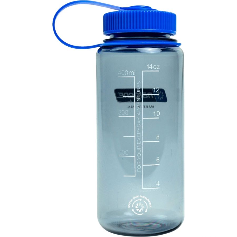 Nalgene wide mouth sustain, butelka do picia, 500 ml, szary