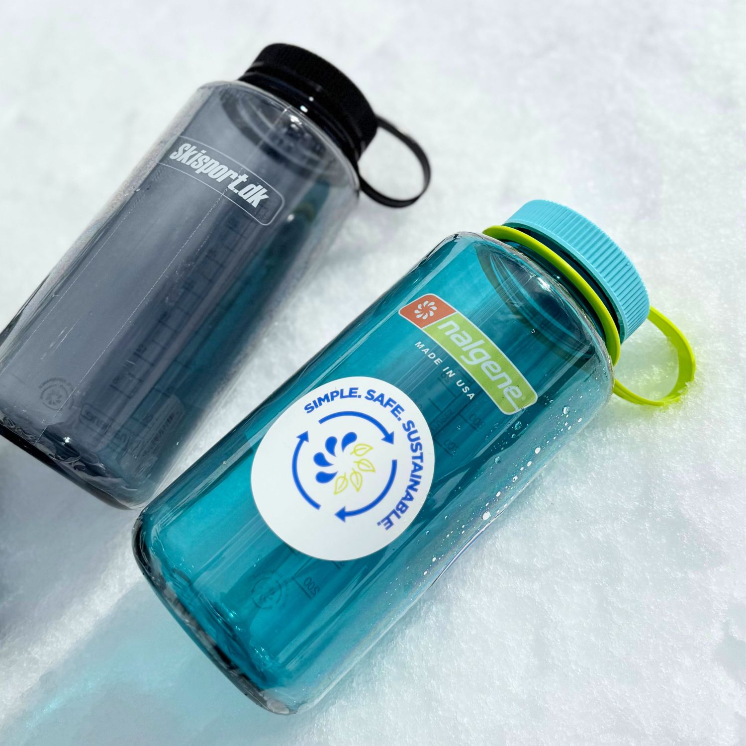 Nalgene wide mouth sustain, drikkedunk, 1000 ml, Skisport.dk, grå