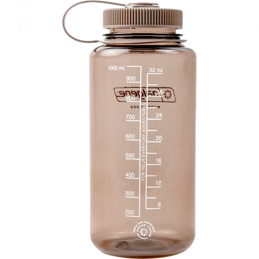 Nalgene wide mouth sustain, fľaša na pitie, 1000 ml, hnedá