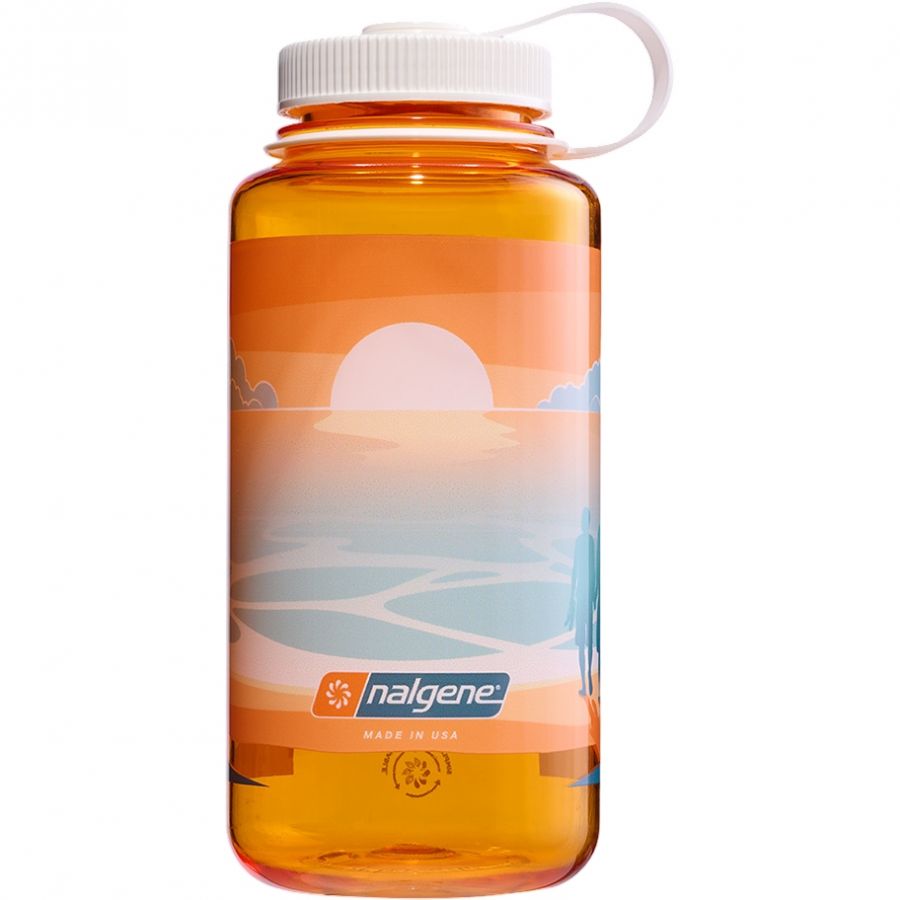 Nalgene wide mouth sustain, fľaša na pitie, 1000 ml, krajina západu slnka