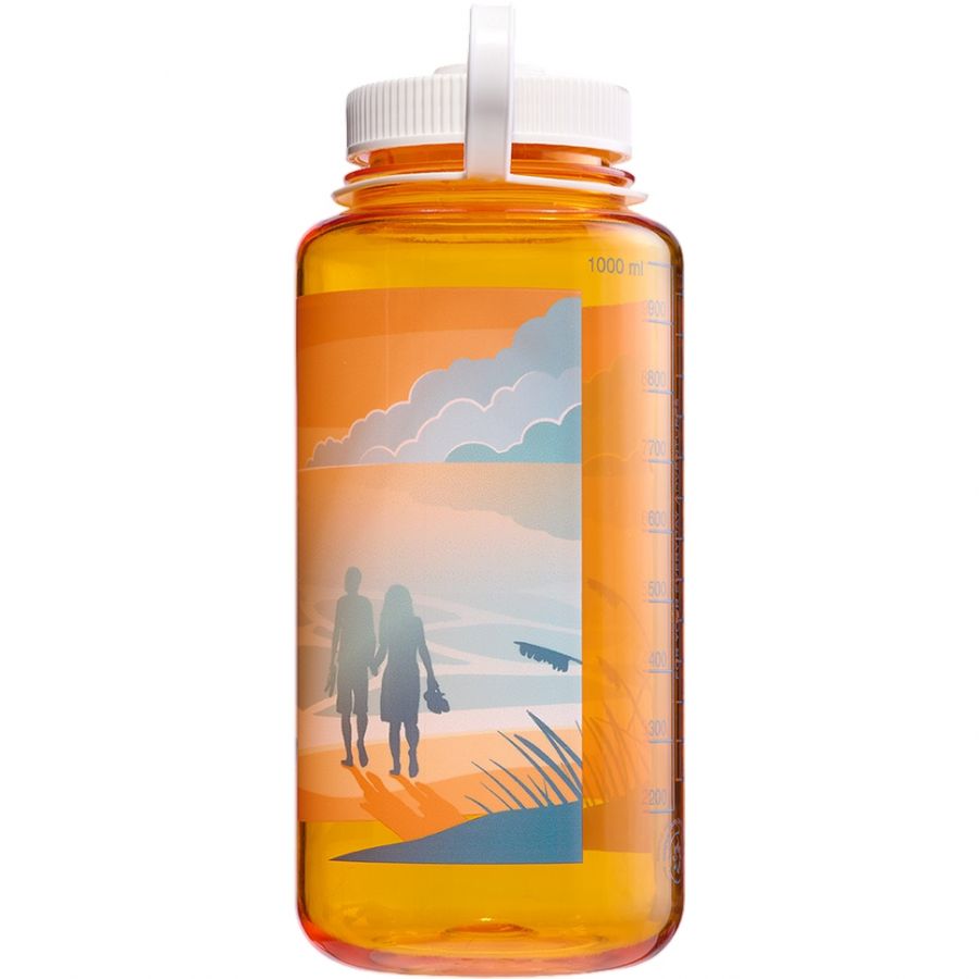 Nalgene wide mouth sustain, fľaša na pitie, 1000 ml, krajina západu slnka
