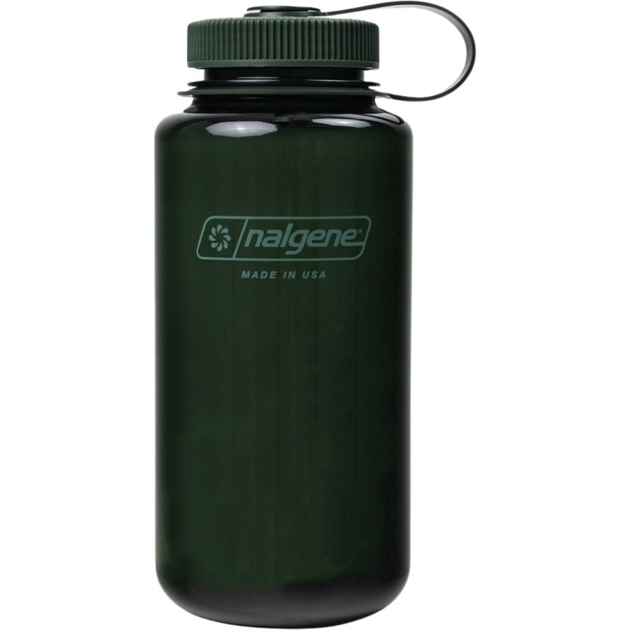 Nalgene wide mouth sustain, fľaša na pitie, 1000 ml, tmavozelená