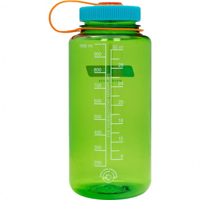 Nalgene wide mouth sustain, fľaša na pitie, 1000 ml, zelená