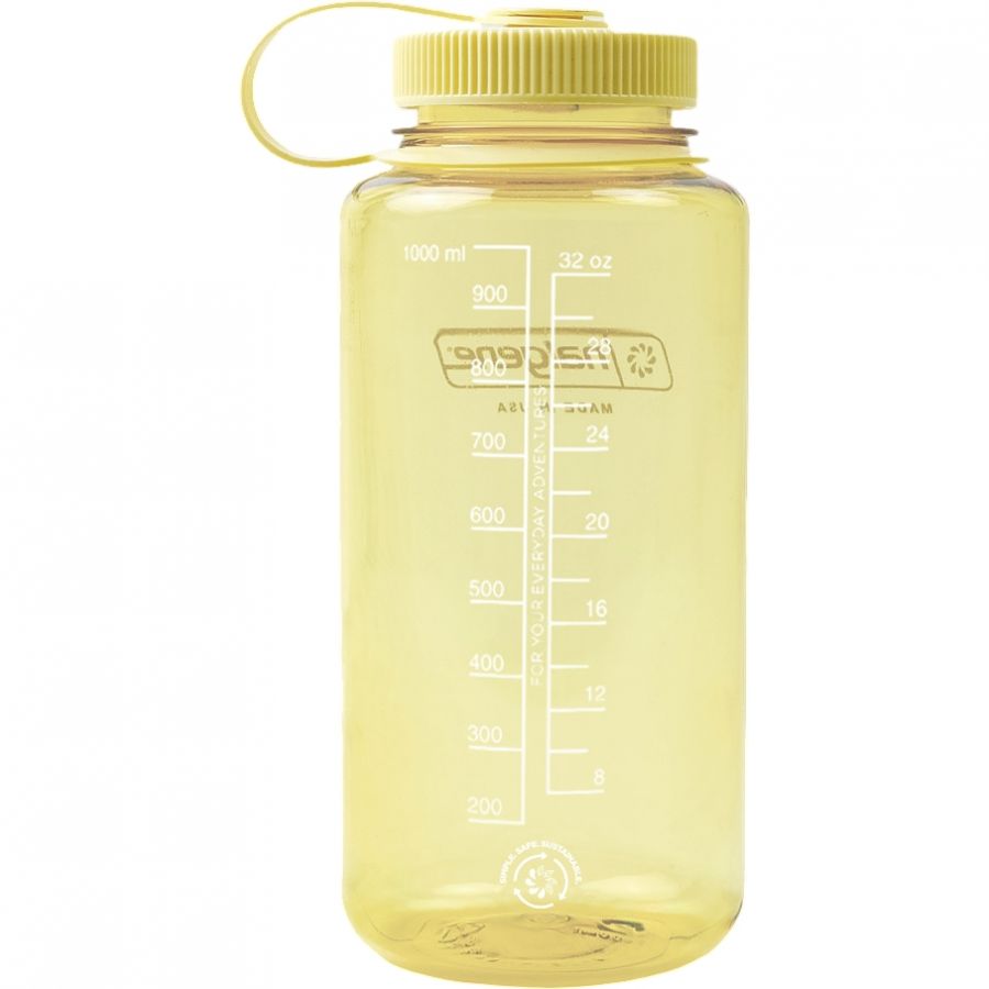 Nalgene wide mouth sustain, fľaša na pitie, 1000 ml, žltá