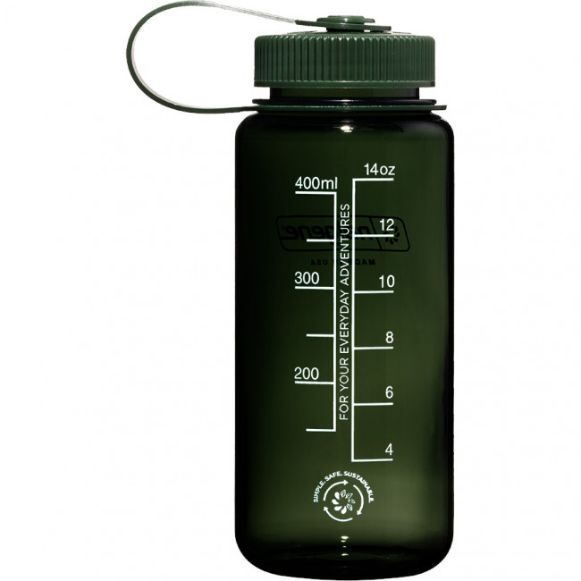 Nalgene wide mouth sustain, fľaša na pitie, 500 ml, zelená