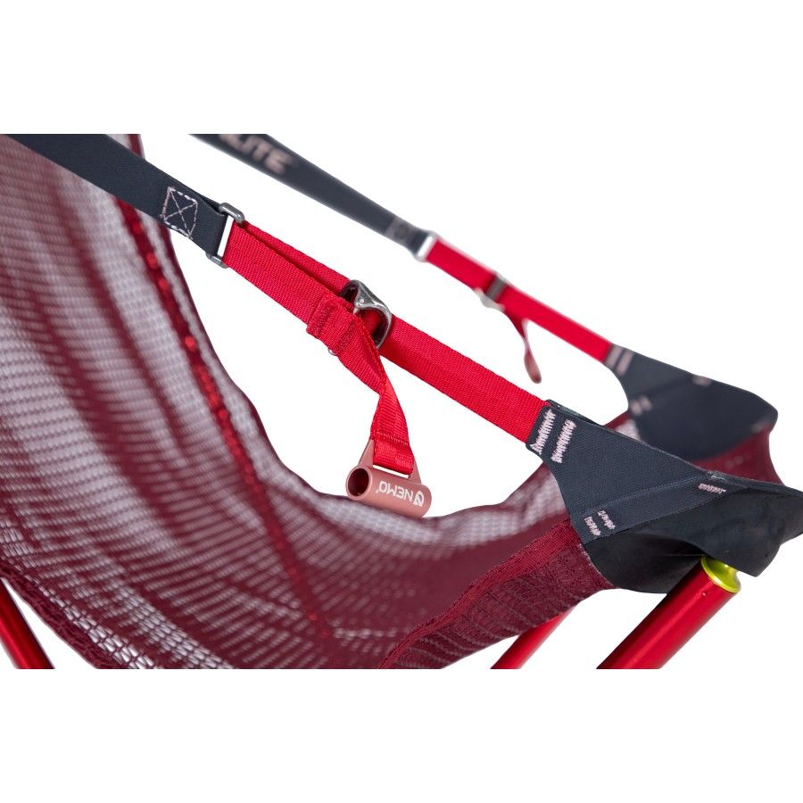 Nemo Moonlite Reclining Camp Chair, krzes?o kempingowe, czerwony