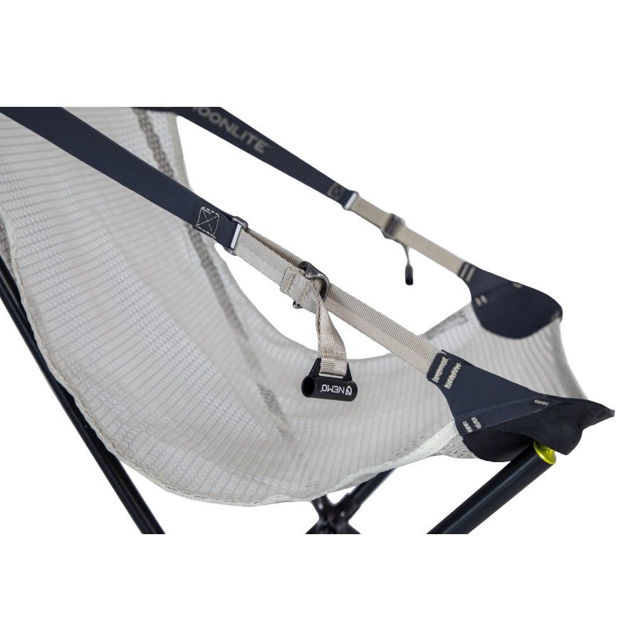 Nemo Moonlite Silla de Campamento Reclinable, silla de camping, gris