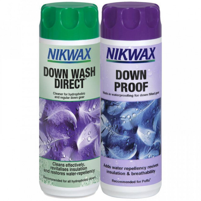 Nikwax Down Wash + Down Proof, 2x300 ml