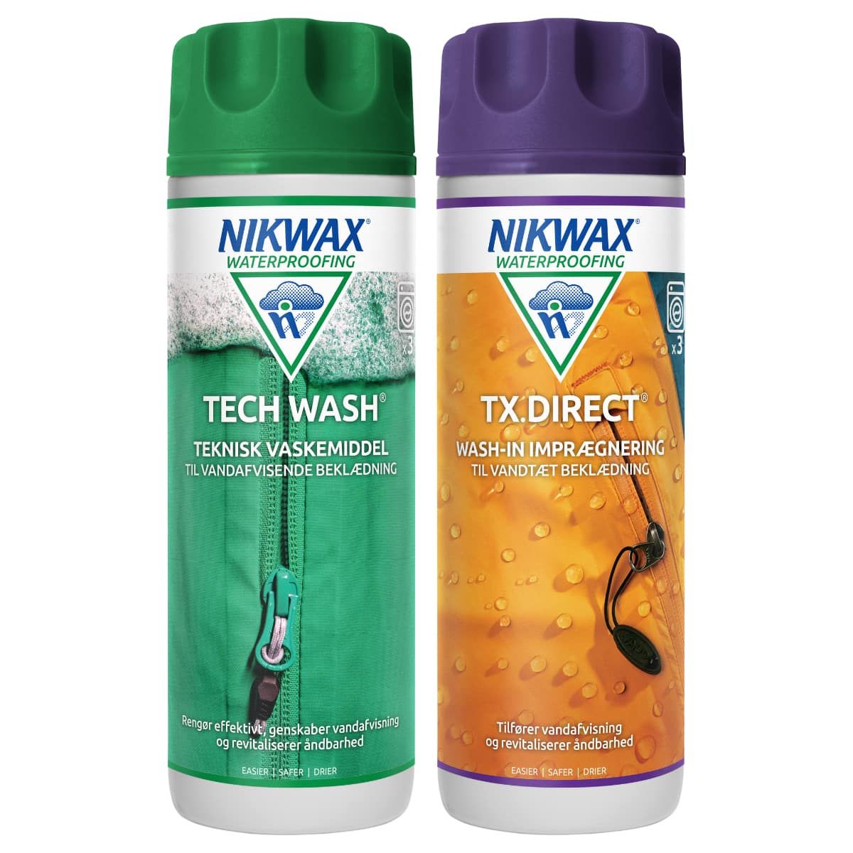 Nikwax Tech Wash + TX Diret Wash-In, 2x300ml