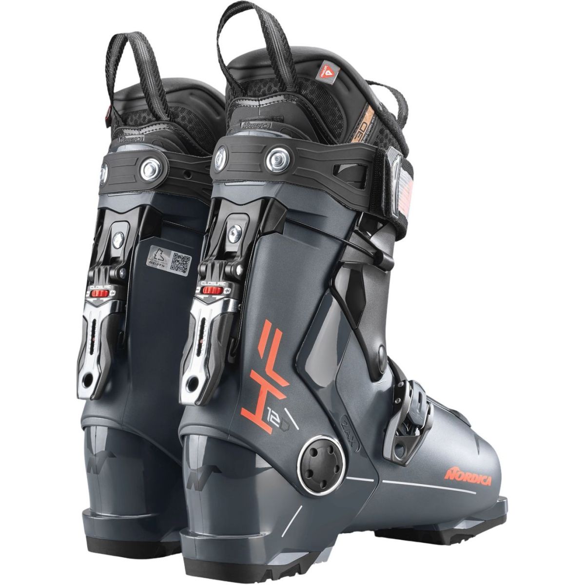 Nordica HF 120, scarponi da sci, uomo, grigio/nero