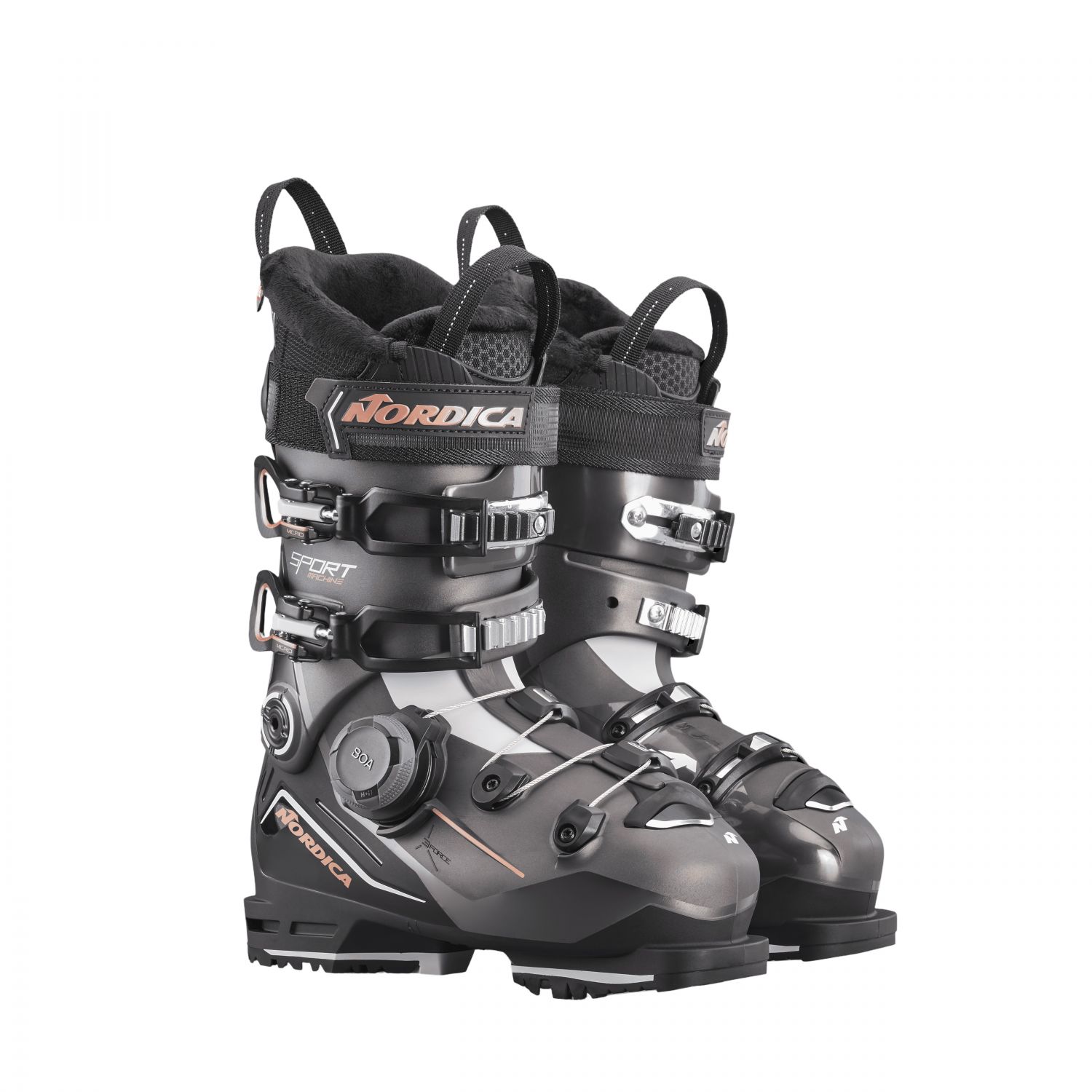 Nordica Sportmachine 3 85 W BOA, botas de esqui, feminino, bronze/preto