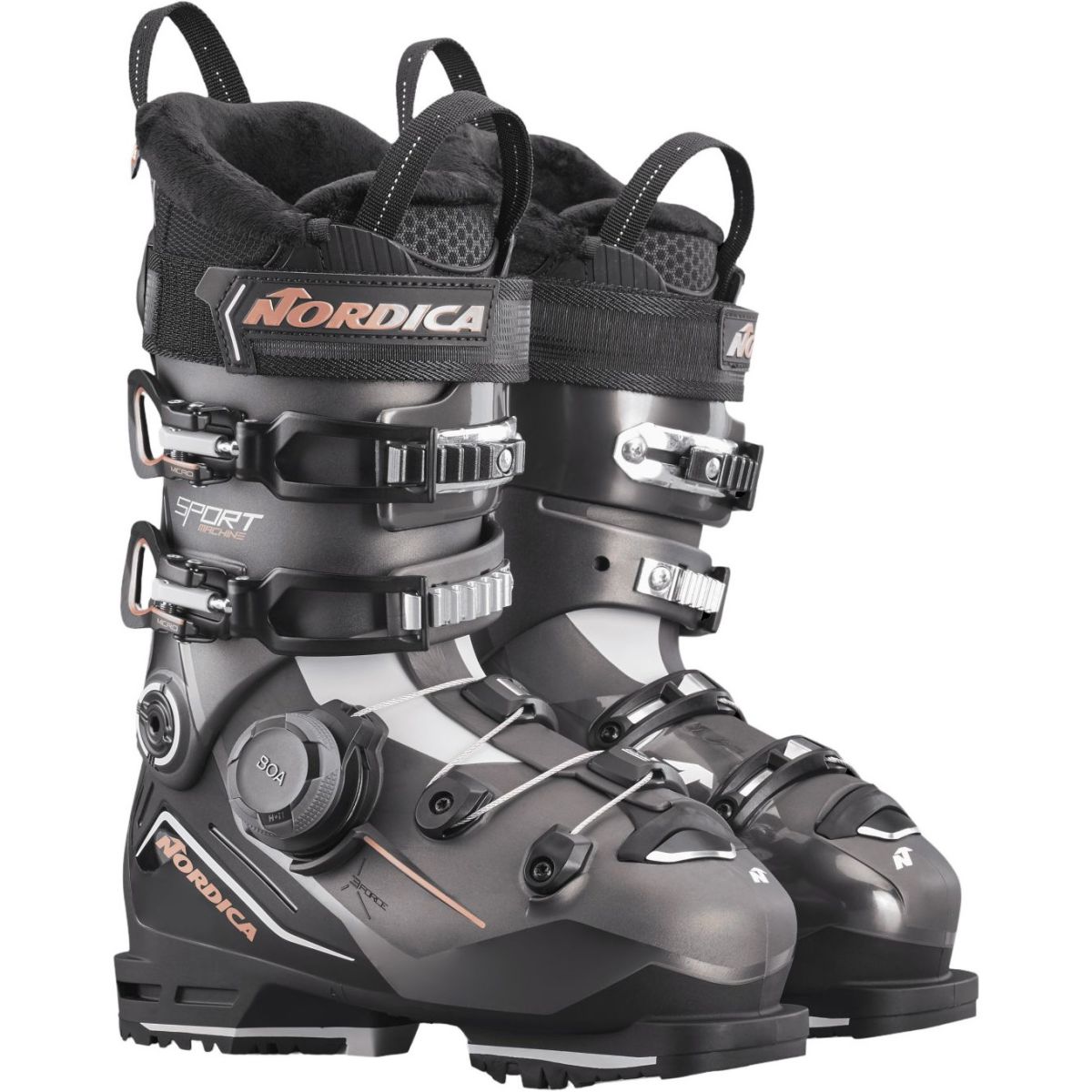 Nordica Sportmachine 3 85 W BOA, skistøvler, dame, bronze/sort