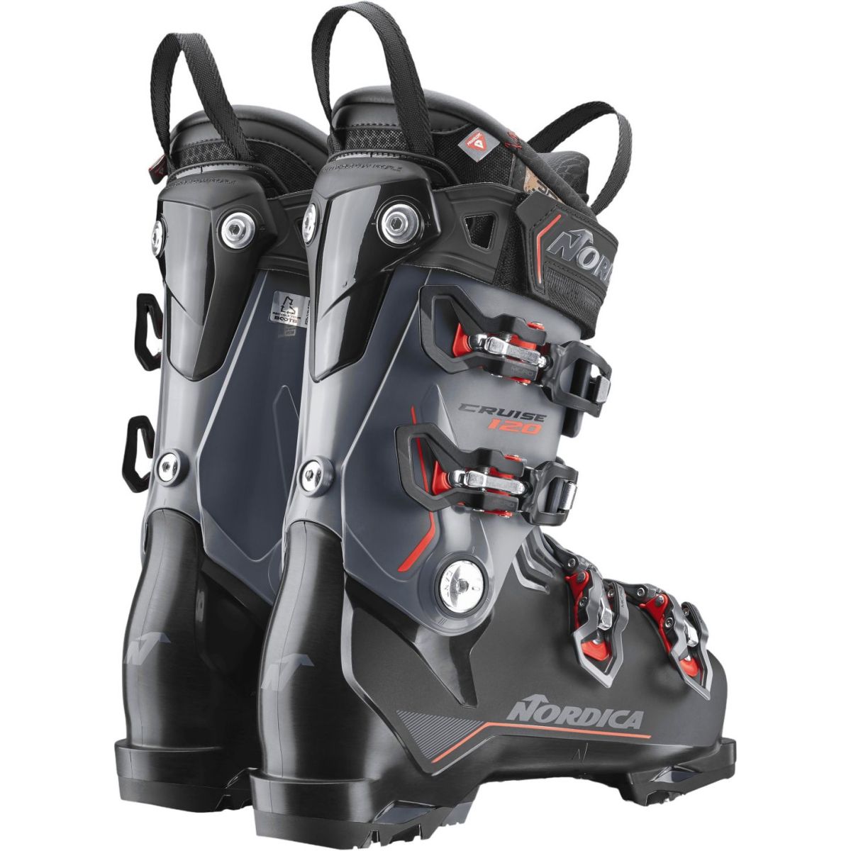 Nordica The cruise 120, botas de esqui, masculino, preto/cinza